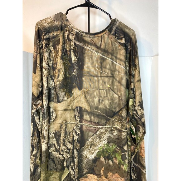 Mossy Oak Long Sleeve Polyester Tee Camo Hunting 2XL Took tag off to wash - Picture 8 of 16